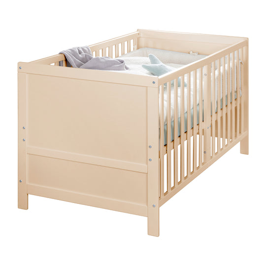 Lit évolutif EASY SLEEP 70x140 - Coins de transformation inclus - Hauteur réglables - Bois naturel