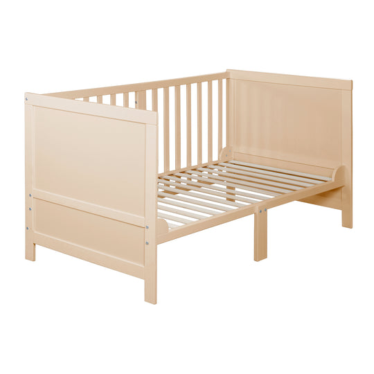 Lit évolutif EASY SLEEP 70x140 - Coins de transformation inclus - Hauteur réglables - Bois naturel