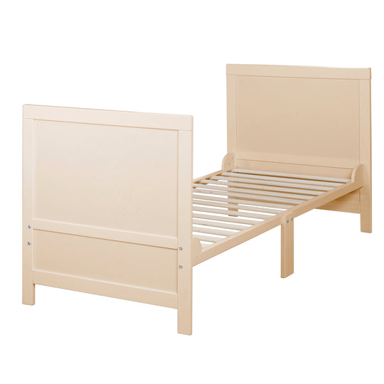 Lit évolutif EASY SLEEP 70x140 - Coins de transformation inclus - Hauteur réglables - Bois naturel