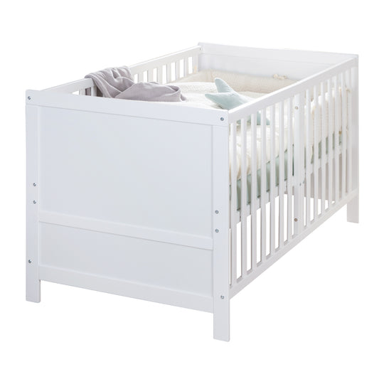 Lit évolutif EASY SLEEP 70x140 - Coins de transformation inclus - Hauteur réglables - Blanc