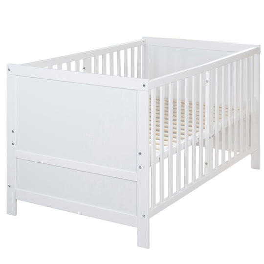 Lit évolutif EASY SLEEP 70x140 - Coins de transformation inclus - Hauteur réglables - Blanc
