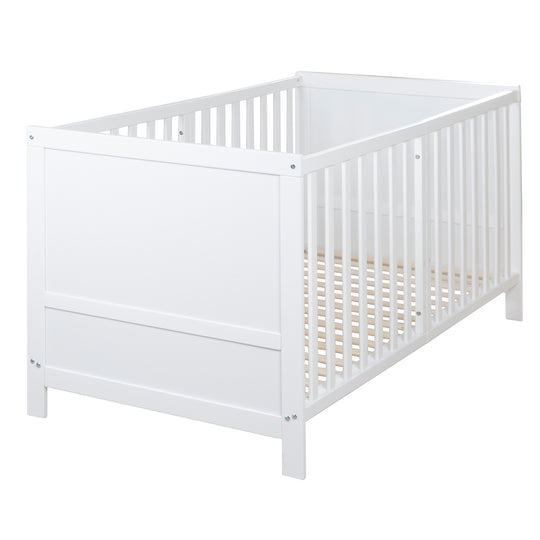 Lit évolutif EASY SLEEP 70x140 - Coins de transformation inclus - Hauteur réglables - Blanc