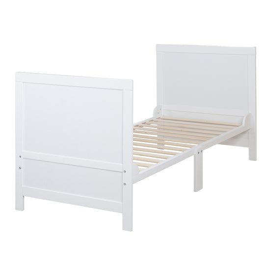 Lit évolutif EASY SLEEP 70x140 - Coins de transformation inclus - Hauteur réglables - Blanc
