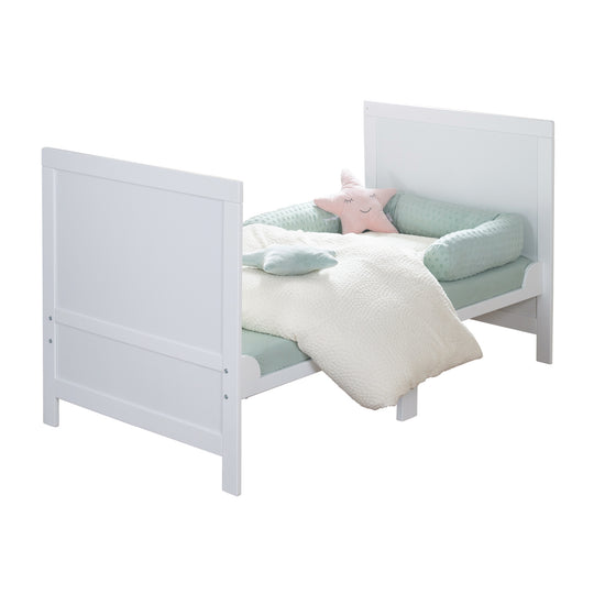 Lit évolutif EASY SLEEP 70x140 - Coins de transformation inclus - Hauteur réglables - Blanc