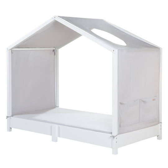 Ciel de lit neutre 70 x 140 cm avec 2 sacs - Gris