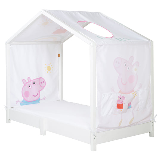 House Bed Cover 70 x 140 cm 'Peppa Pig' - Pink / White