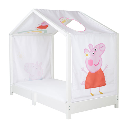 House Bed Cover 70 x 140 cm 'Peppa Pig' - Pink / White