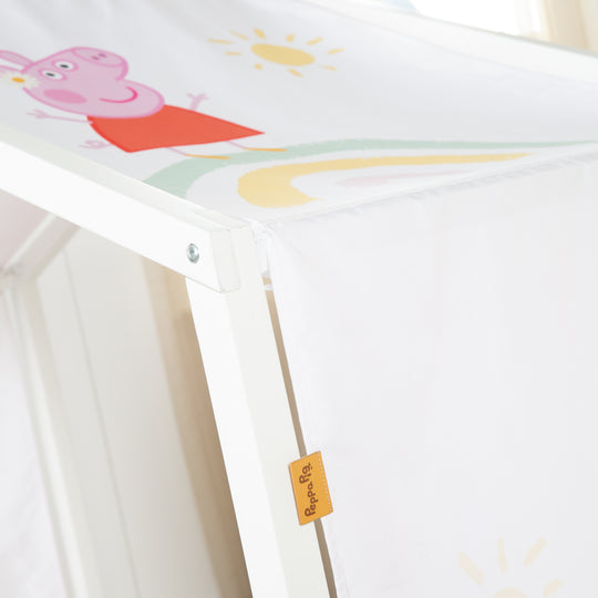 House Bed Cover 70 x 140 cm 'Peppa Pig' - Pink / White