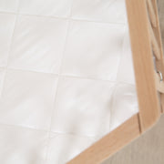Laufgittermatratze, 6-eckig, Laufstall-Matratze weiß, gesteppt, LxBxH 112 x 97 x 4 cm