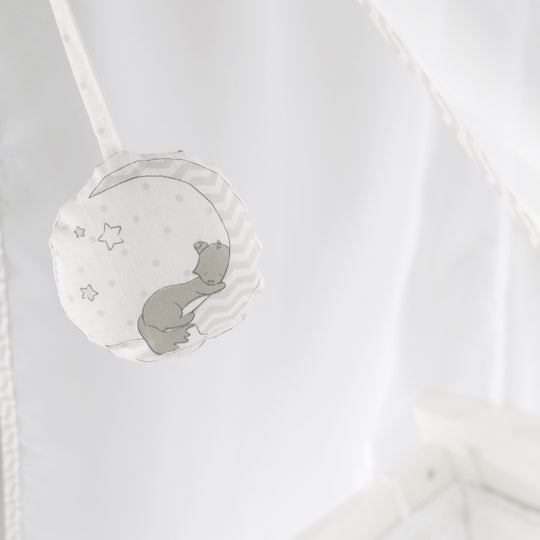 Set lit complet 'Fox et Bunny', 70 x 140 cm, convertible, incl. draps, baldaquin, nid et matelas