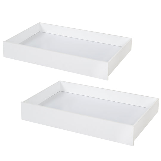 Set de 2 tiroirs pour lit de maison Montessori 90 x 200 cm - Blanc