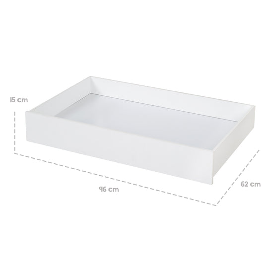 Set de 2 tiroirs pour lit de maison Montessori 90 x 200 cm - Blanc
