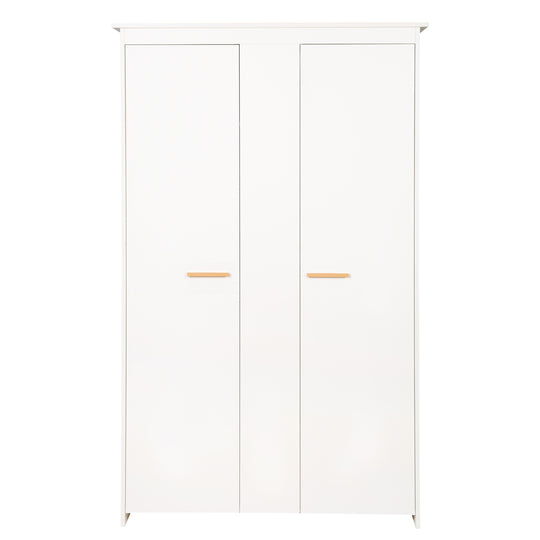 Zimmer Set 'Lilo' - Kombi-Bett 70x140 + Wickelkommode + Kleiderschrank - Weiß