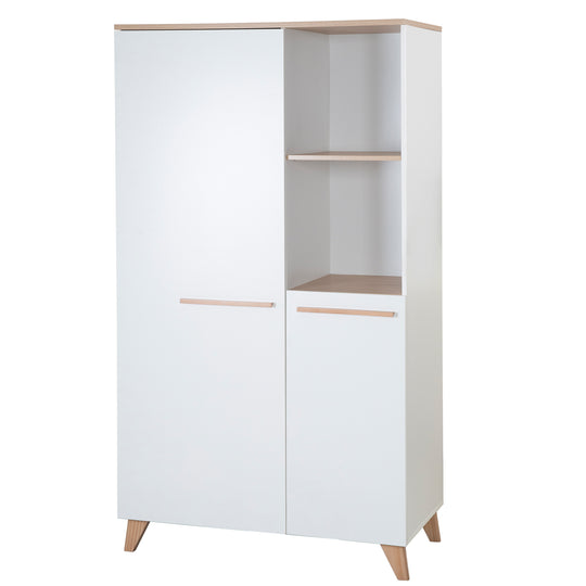 3-piece Baby Room 'Leon' - Modular Furniture Set - White / Othello Oak Finish