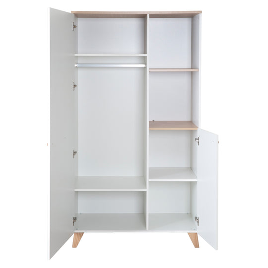 3-piece Baby Room 'Leon' - Modular Furniture Set - White / Othello Oak Finish