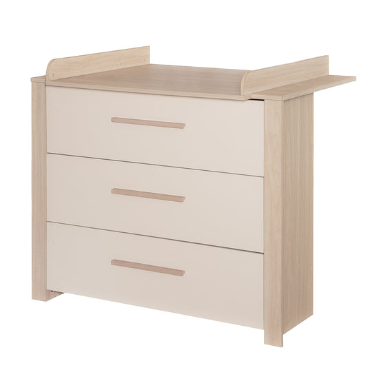 Juego de habitación infantil 3 pz 'Momo' - Tiradores de madera maciza - Cachemira / Roble Tristán