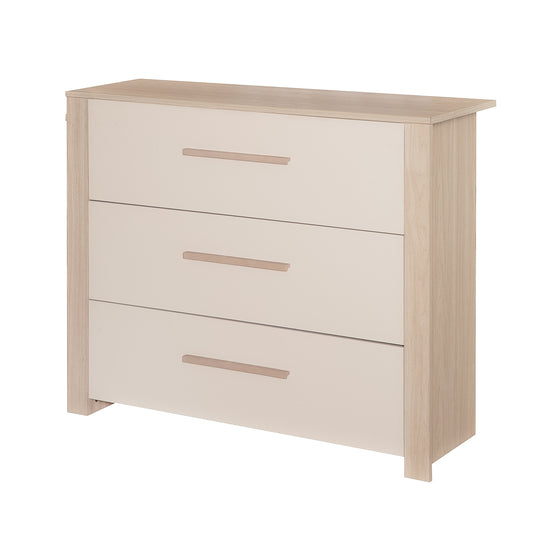 Juego de habitación infantil 3 pz 'Momo' - Tiradores de madera maciza - Cachemira / Roble Tristán