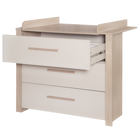 Juego de habitación infantil 3 pz 'Momo' - Tiradores de madera maciza - Cachemira / Roble Tristán