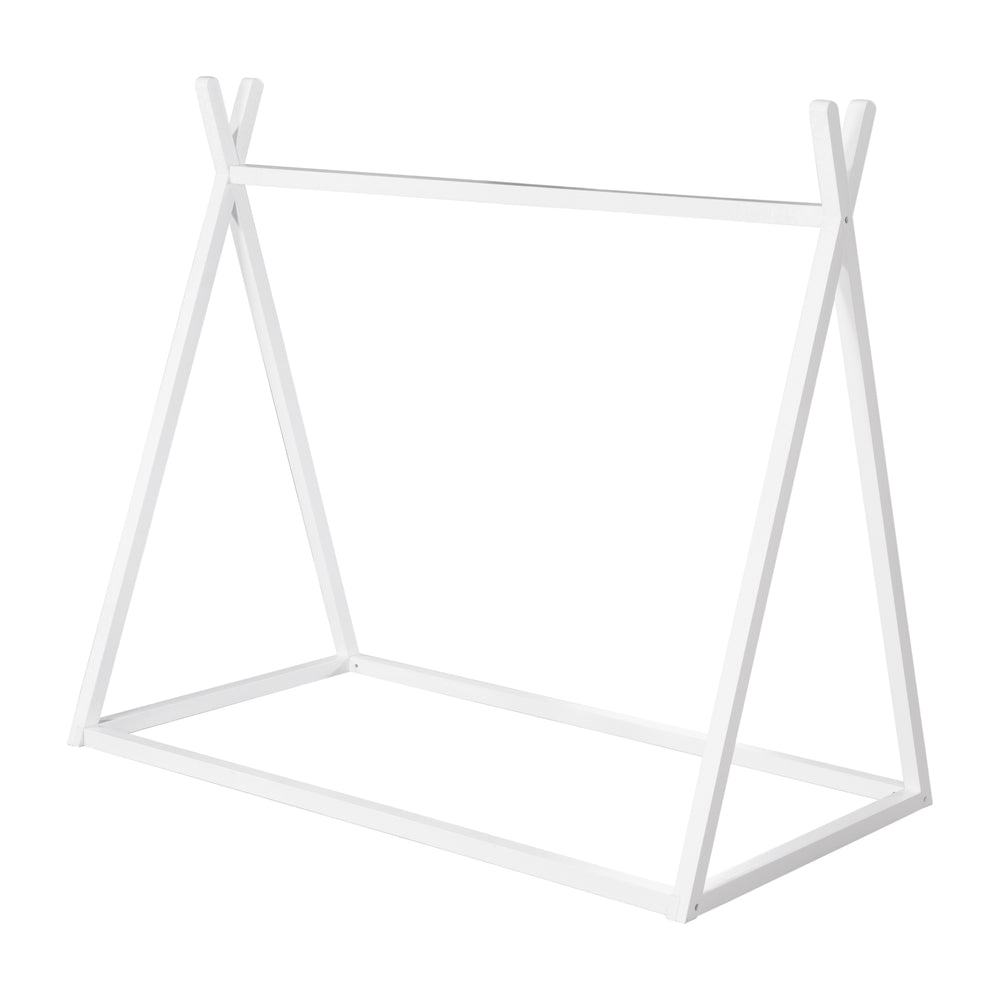 Cama tipi 70 x 140 cm - Cama Montessori de madera pintada en blanco - Certificada FSC