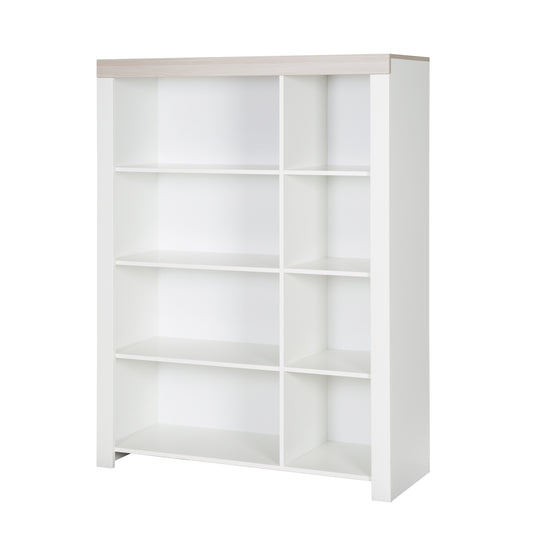 Quadratisches Spielregal 'Felicia' mit 8 offenen Fächern - Weiß / Luna Elm