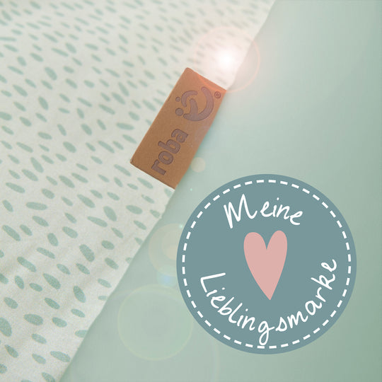 Krabbel- & Spieldecke 'Woodland Buddies' 100 x 100 cm aus Baumwolle - Pastellgrün