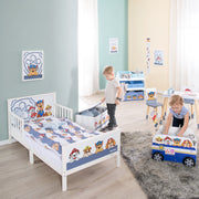 Biancheria da letto per bambini 100 x 135 cm 'Paw Patrol' - in cotone - Bianco / Blu