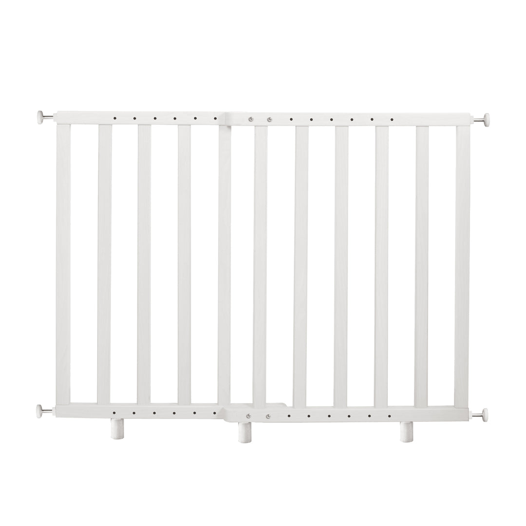 Barrière de protection pour porte à la pince, blanc, 62 - 106 cm, la grille d'escaliers