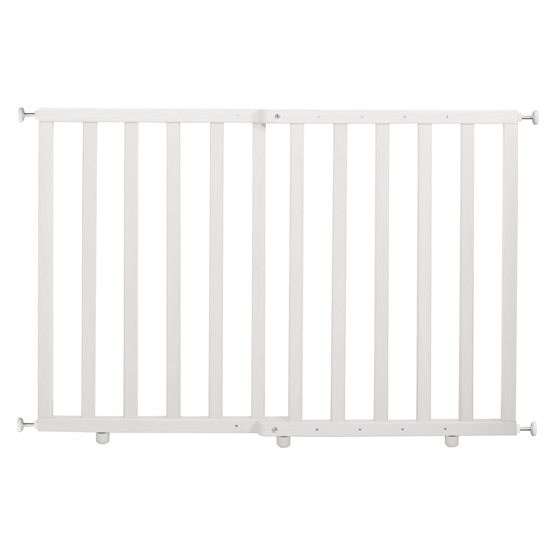 Barrière de protection pour porte à la pince, blanc, 62 - 106 cm, la grille d'escaliers