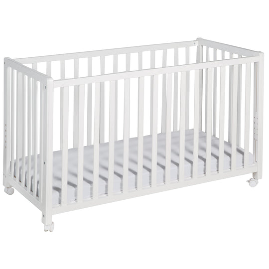 Room Bed 60 x 120 cm Woodland Buddies - Incl. Mattress, Bedding, Canopy & Caster Set - White