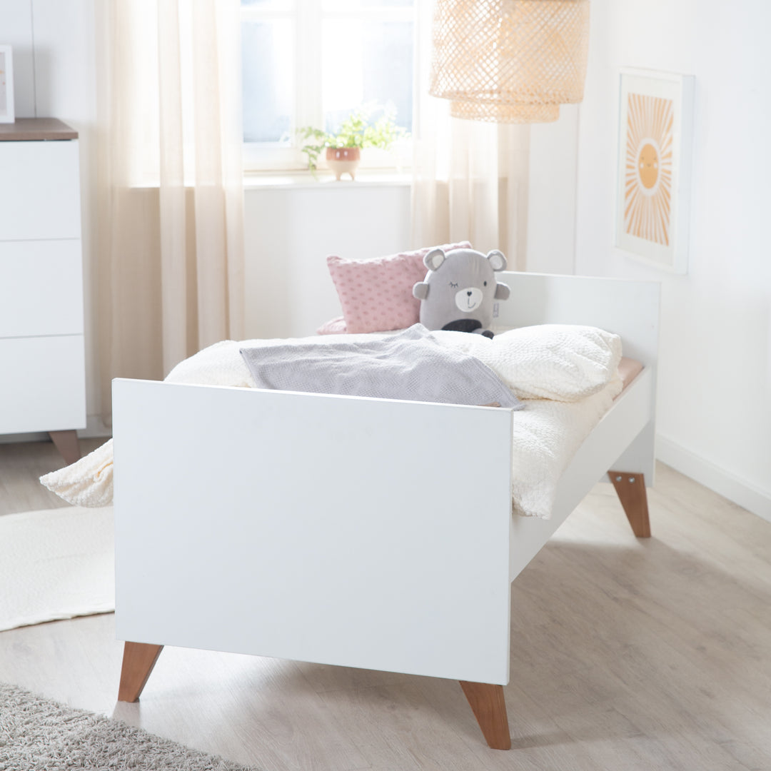 Lettino combinato 'Ole' 70 x 140 cm - regolabile/convertibile - incl. 3 pioli per uscire dal letto