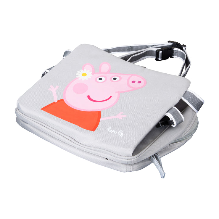 Booster Seat 'Peppa Pig' - Inflatable Seat with Raised Sides - For Home & Traveling - Pink / Grey