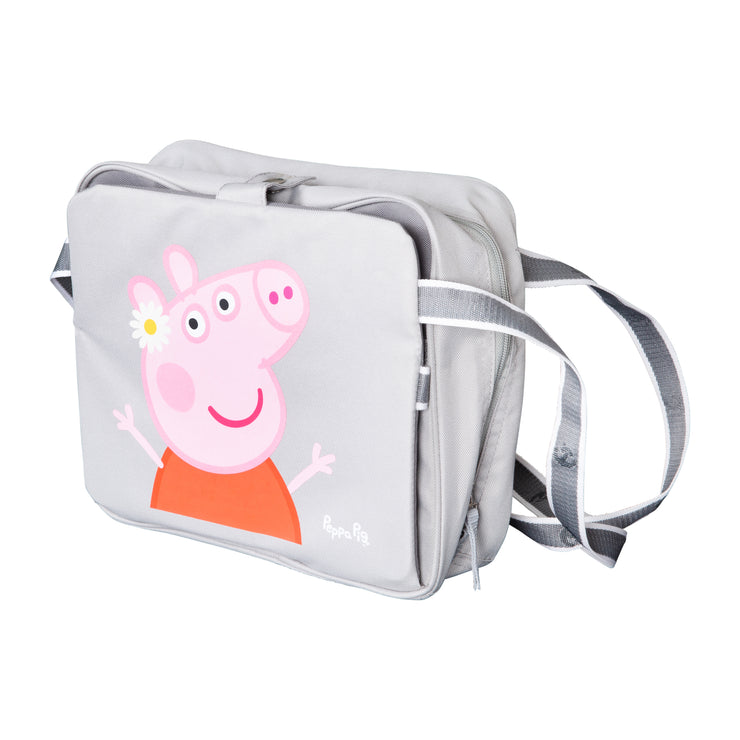 Booster Seat 'Peppa Pig' - Inflatable Seat with Raised Sides - For Home & Traveling - Pink / Grey