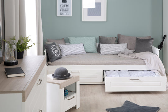 Cama y cama juvenil 'Felicia' 90 x 200 cm - Convertible en cama doble 180 x 200 cm