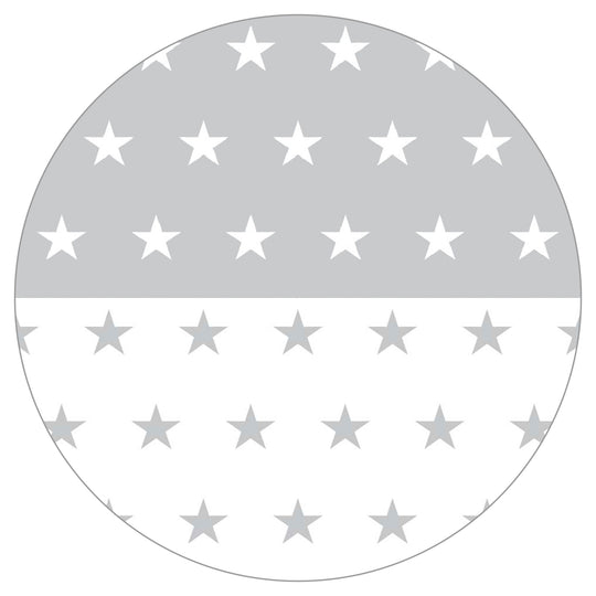 Parque 'Little Stars', 100 x 100 cm, incluye almohadilla protectora y ruedas, blanco