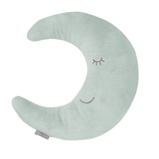 Coussin cervical en forme de lune 'roba Style' - Coussin décoratif en peluche - Vert givré
