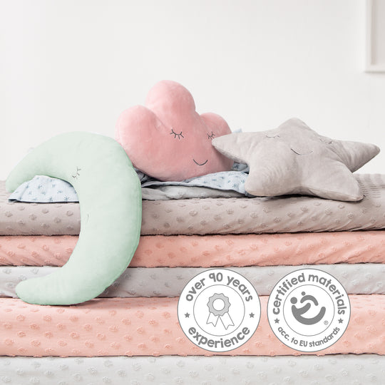 Coussin cervical en forme de lune 'roba Style' - Coussin décoratif en peluche - Vert givré