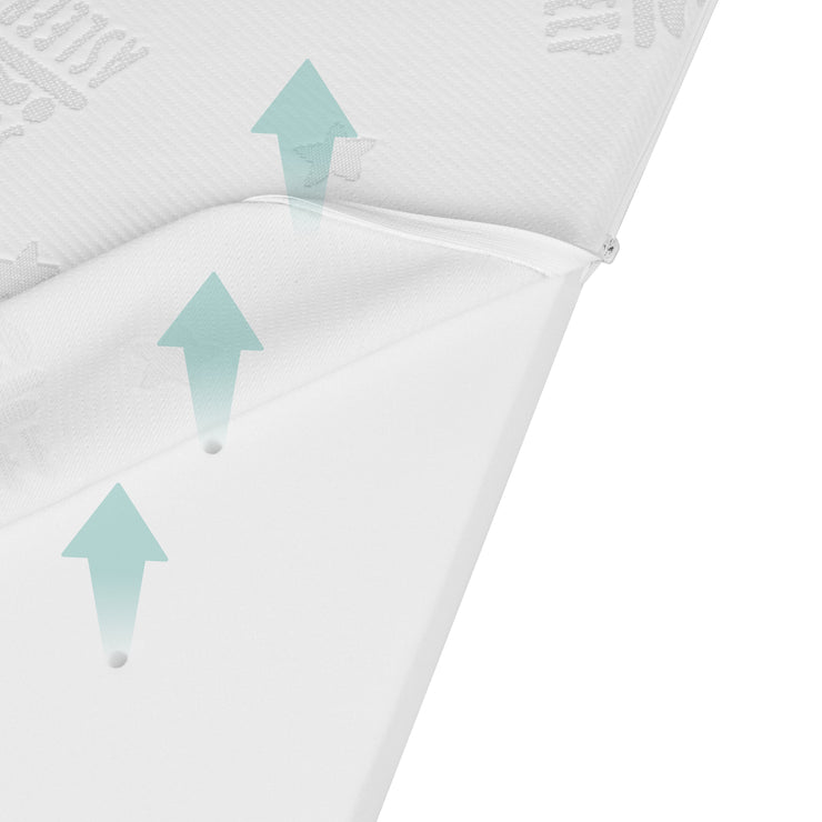 Materasso per letto per bambini COMFORT AIR ROLL safe asleep® con copertura Jacquard
