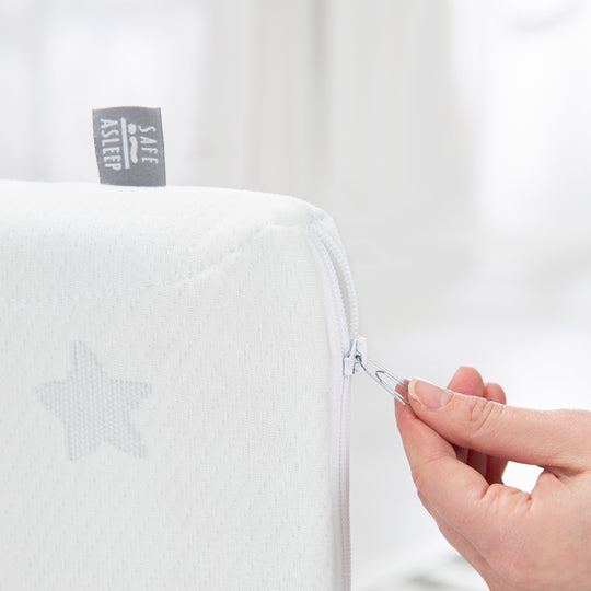 Matelas de lit bébé & enfant COMFORT AIR ROLL safe asleep® avec housse jacquard