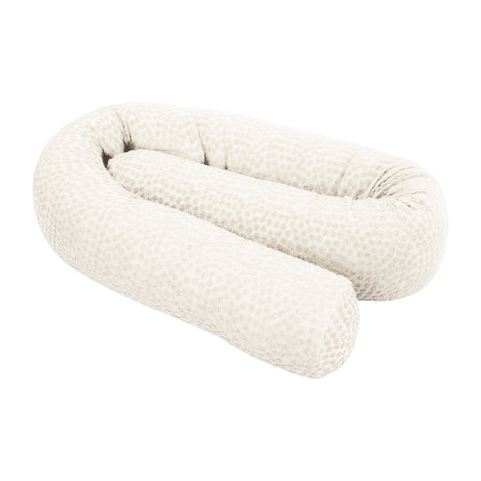 Bettschlange 'Seashells Oyster' 170 cm aus zertifizierter Bio-Baumwolle - Weiß