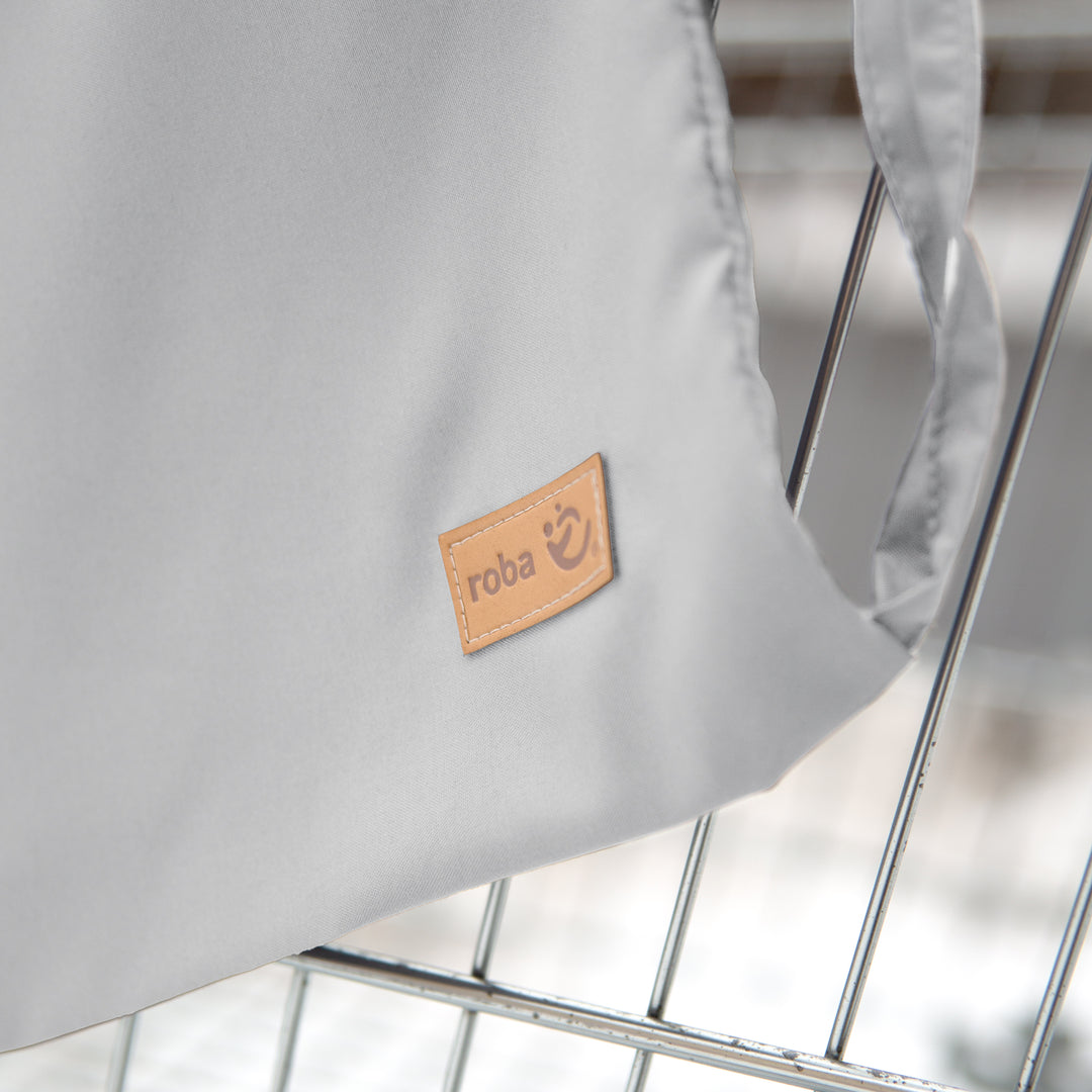 Einkaufswagenschutz 'roba Style' für Babys inkl. Tragerucksack - Hellgrau