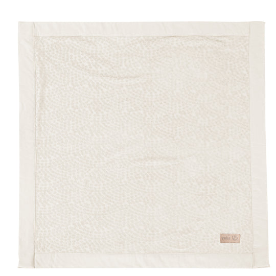 Couverture bébé 80 x 80 cm 'Seashells Oyster' - Certifié GOTS & Oeko-Tex - Blanc