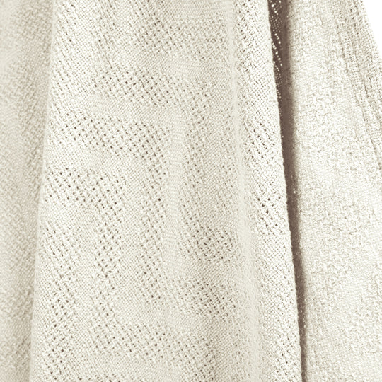 Couverture bébé 'Seashells Oyster' 80 x 80 cm - Certifié Oeko Tex & GOTS - Blanc