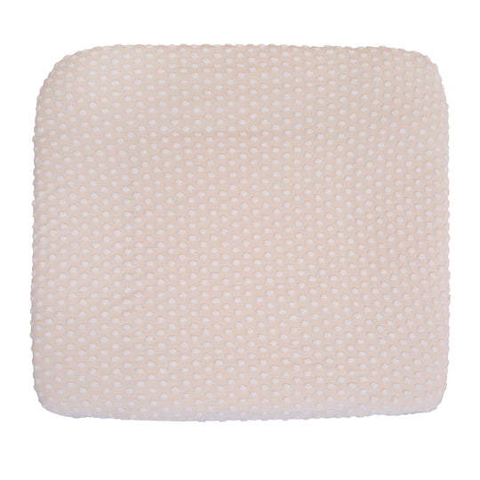 Funda ajustable orgánica para cambiadores 75x85 cm 'Frosty Almond' - Beige