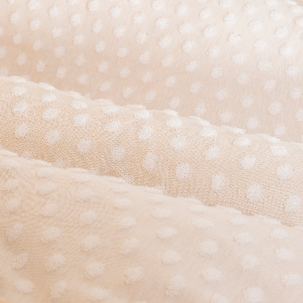 Housse pour matelas à langer 'Frosty Almond' - 85 x 75 cm - Jersey biologique GOTS - Beige
