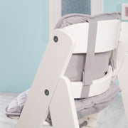 Reductor de asiento 'estilo roba', inserto de silla alta de 2 partes / cojín de asiento para sillas de escalera altas