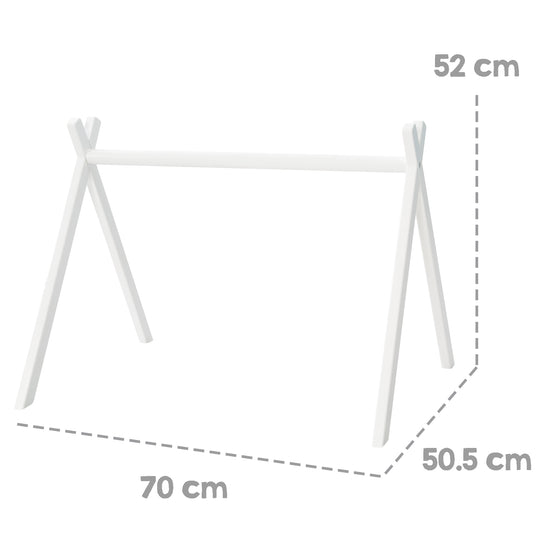 Baby Play Arch, Play & Grasp Trainer according to Montessori, White, Play & Montessori Baby Gym