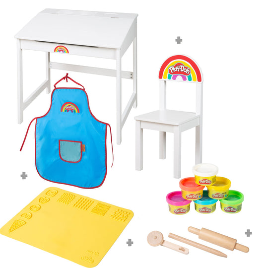 roba x Play-Doh Schulpult inkl. Zubehör - FSC-zertifiziertes Holz