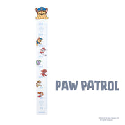Tabella di Crescita 'Paw Patrol' - Scala da 70 cm a 150 cm per Bambini - Legno Bianco / Blu