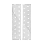 Bench Cushion Set of 2 in 'Little Stars' Design for Children's Party Bench Sets - Grey / White
