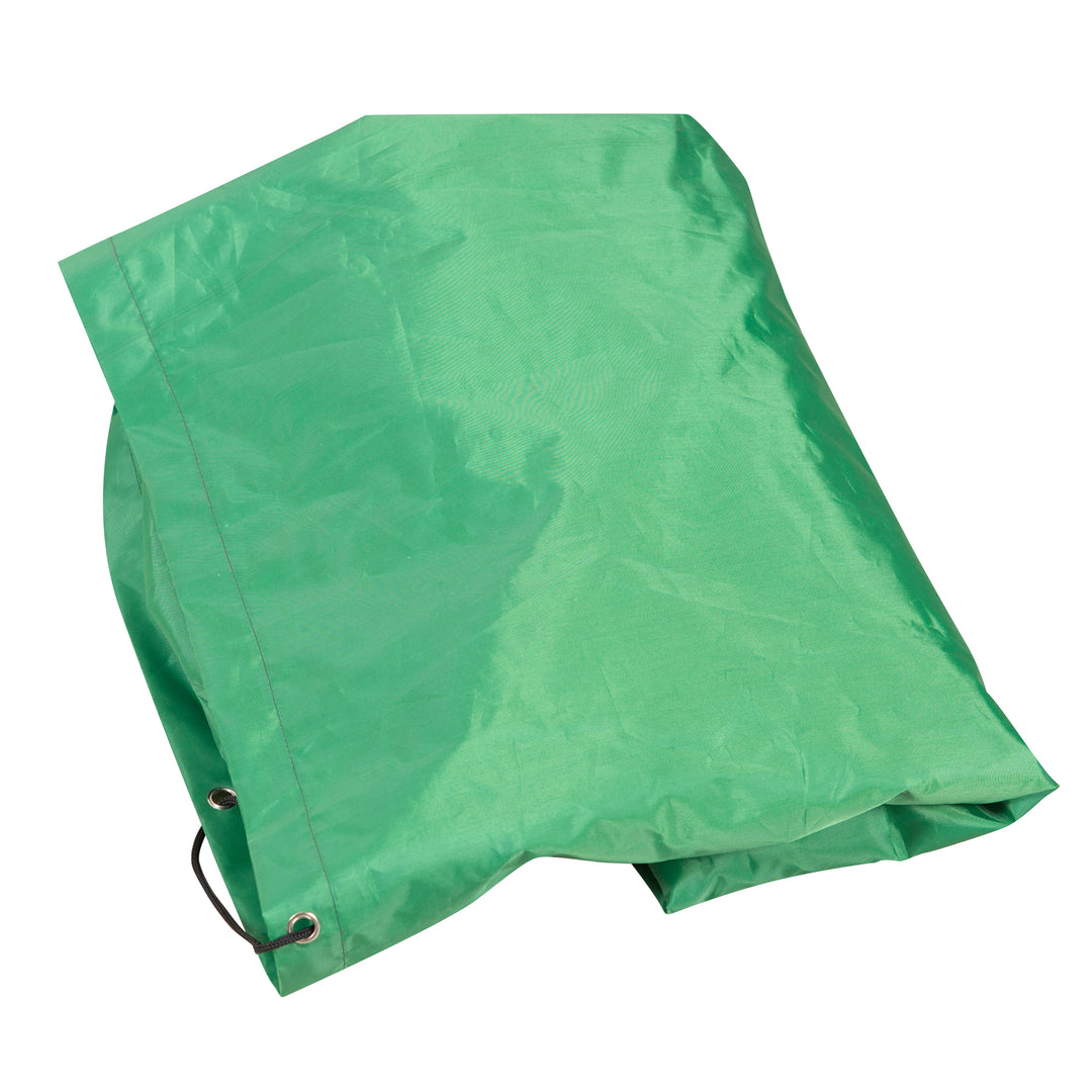 Lona para todos los caballos de salto y de juego incl. ojales metálicos, cuerda y botón de bloqueo - verde